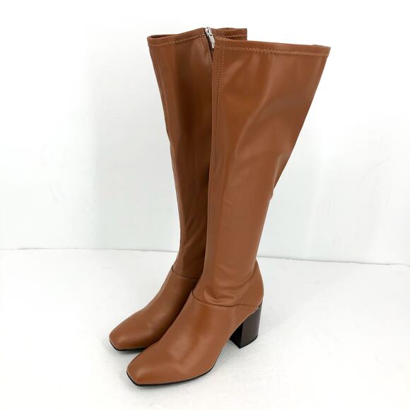 Franco Sarto Womens L-Tribute Knee High Boots US 8 M EU 38.5 Saddle Tan NIB - Picture 5 of 11